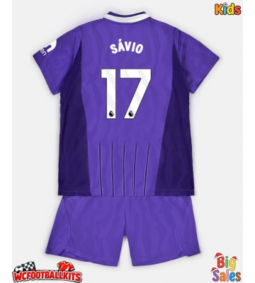 Tottenham Hotspur Savio #17 Replica Third Stadium Kit for Kids 2026-27 Short Sleeve (+ pants)